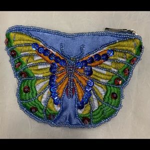 Beautiful embroidery beaded coin purse